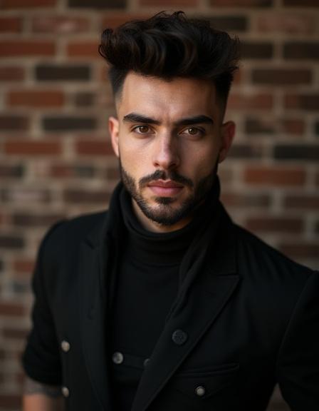 Barbiere creativo con stile alternativo